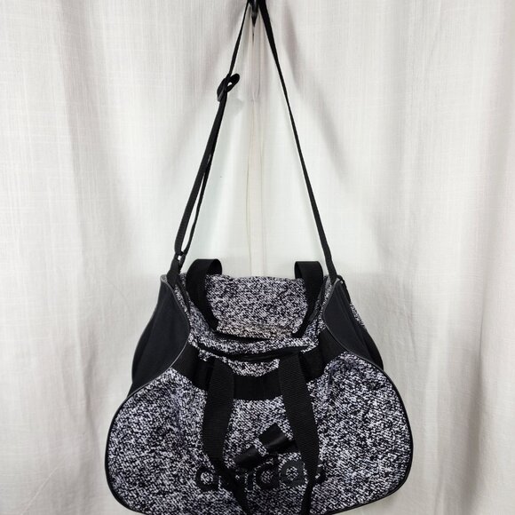 Adidas Diablo Small Duffel Gym Sports Bag Kapow Print Black White - Picture 3 of 6